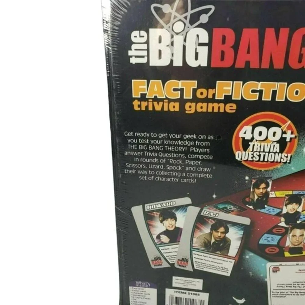 The Big Bang Theory Fact or Fiction Trivia Game Over 400 Trivia Questions Sealed